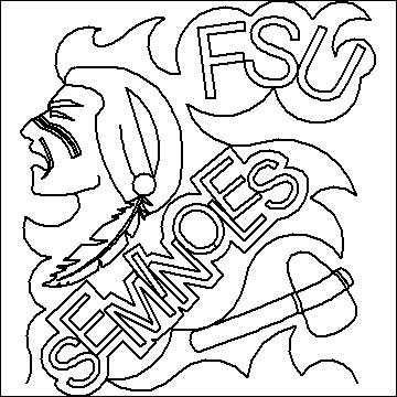 (image for) School Meander FSU Seminoles 2-L02533* - Click Image to Close